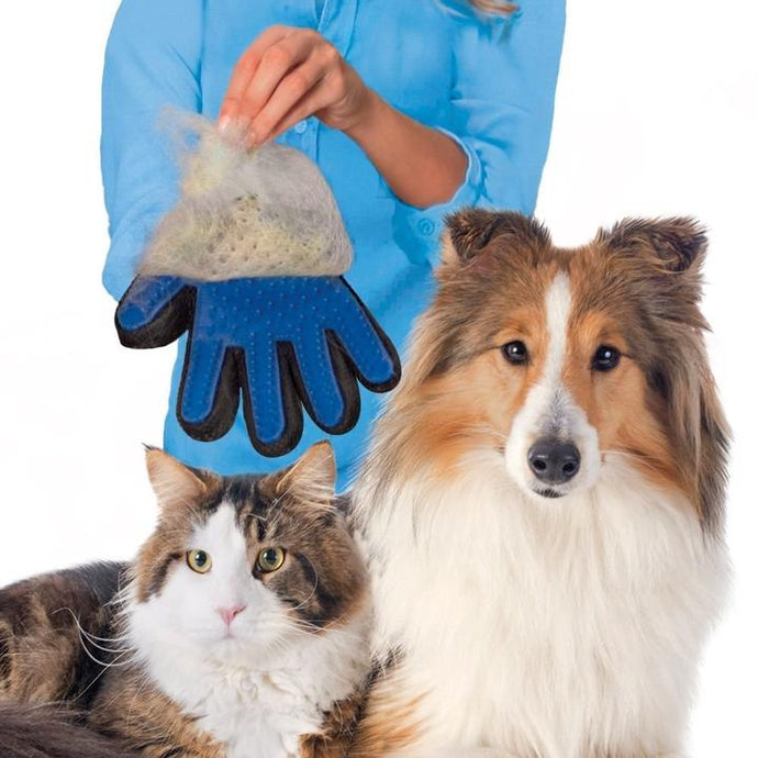 Easy Deshedding Pet Grooming Glove